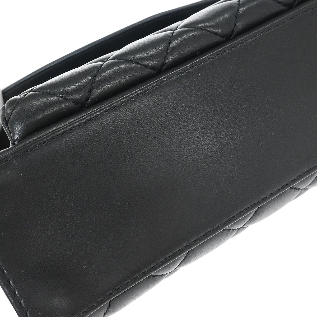 Chanel 2014-2015 Black Lambskin Geometric Flap Shoulder Bag