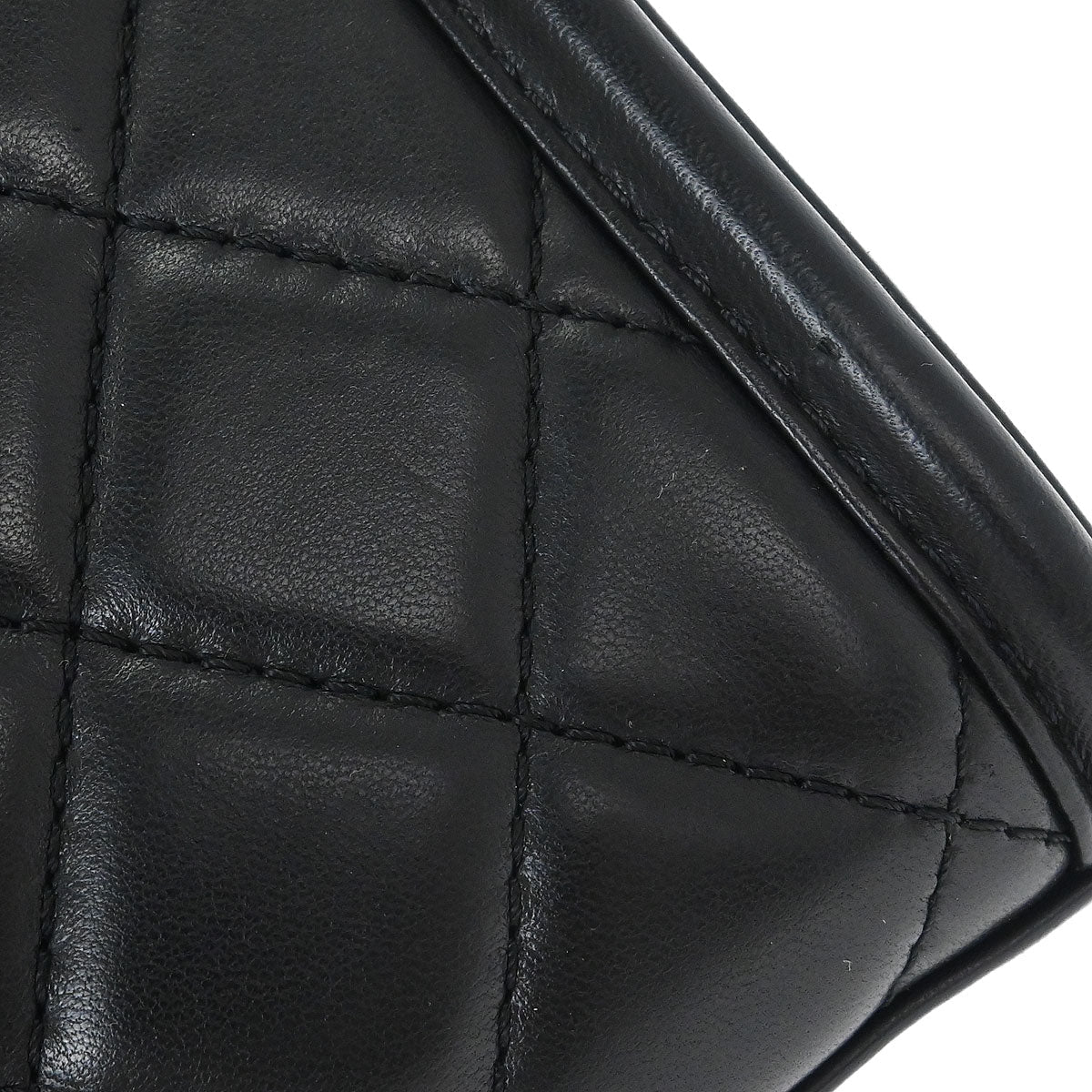 Chanel 2014-2015 Black Lambskin Geometric Flap Shoulder Bag
