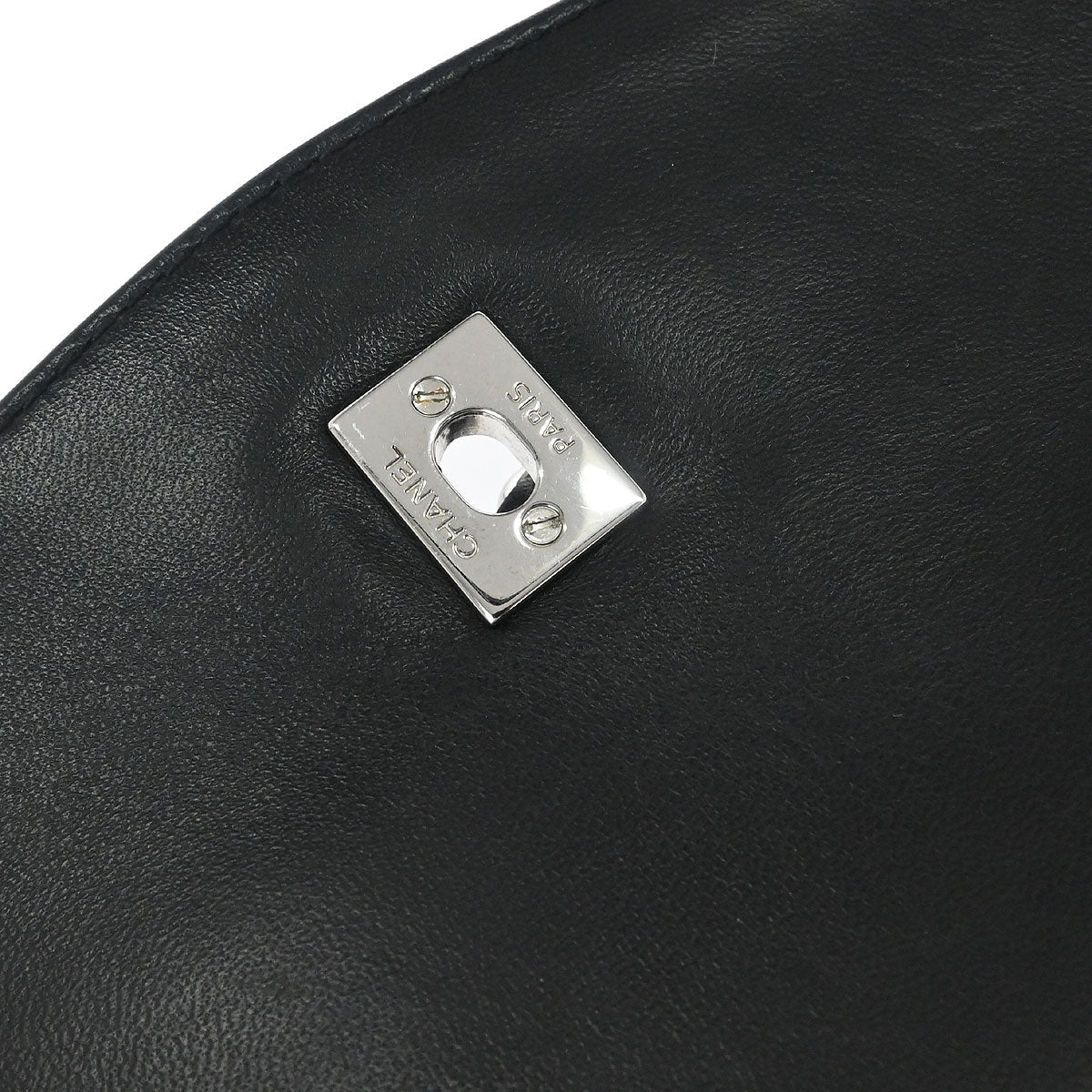 Chanel 2014-2015 Black Lambskin Geometric Flap Shoulder Bag