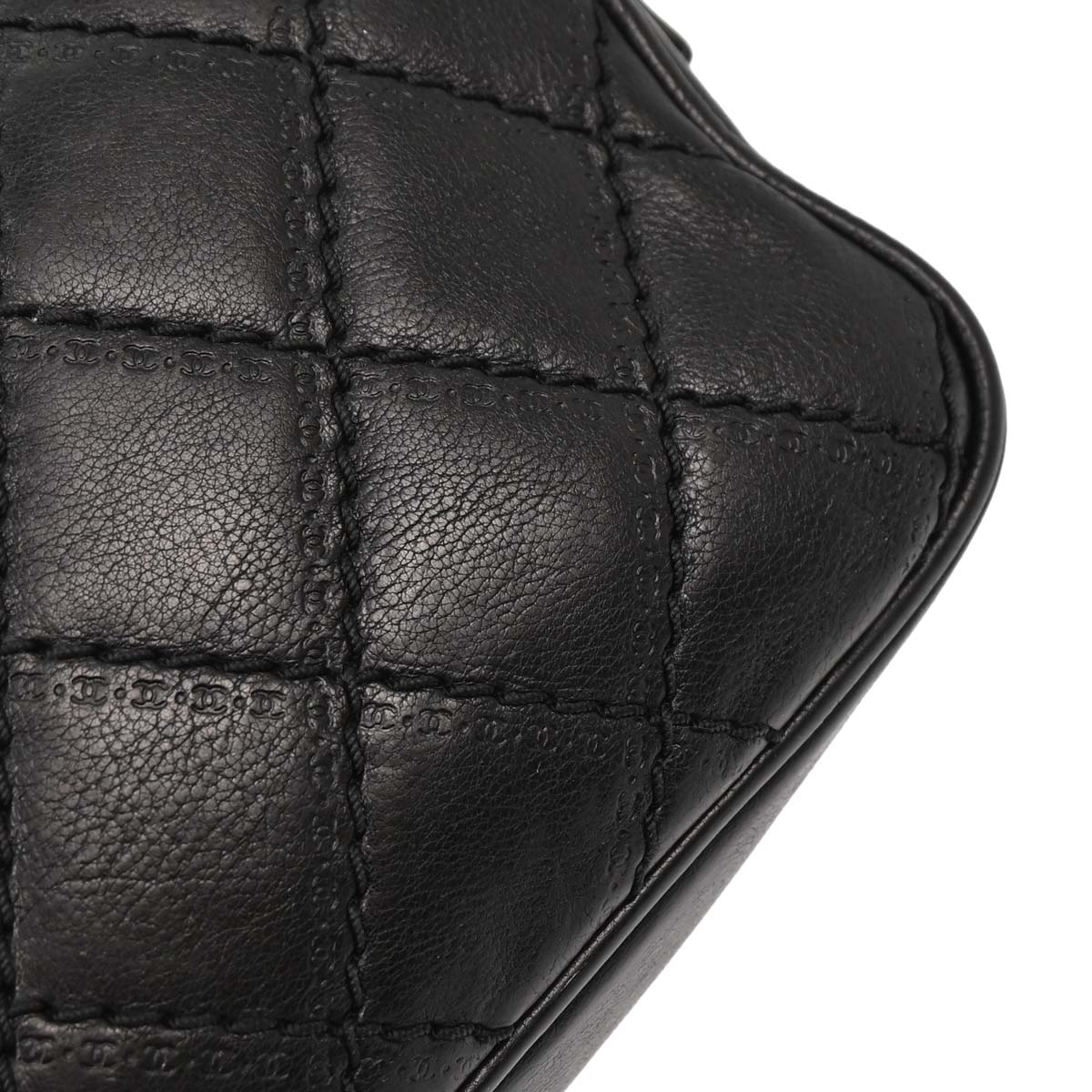 Chanel 2013-2014 Black Calfskin Coco Sporran Shoulder Bag