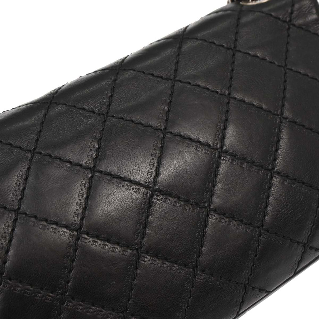 Chanel 2013-2014 Black Calfskin Coco Sporran Shoulder Bag