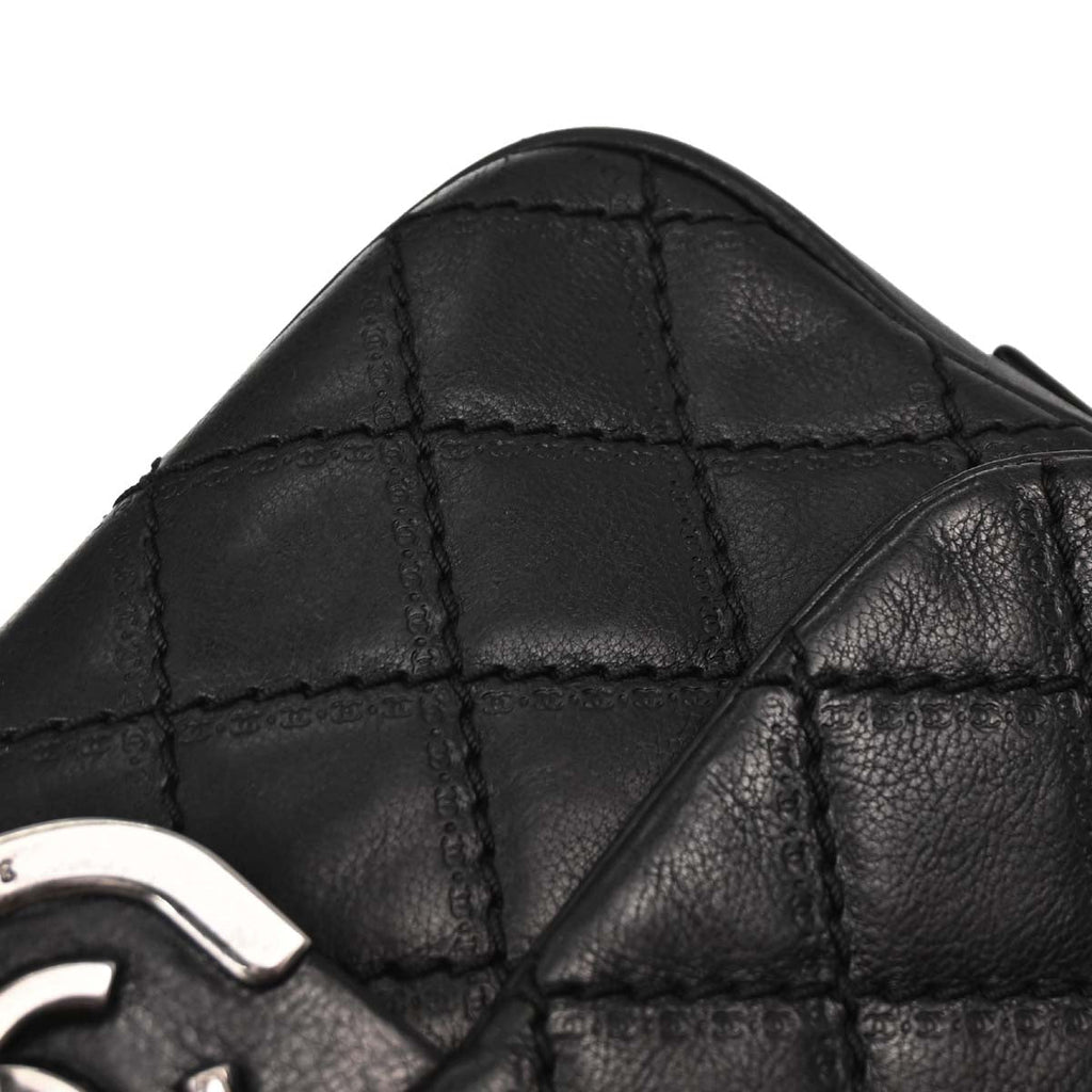 Chanel 2013-2014 Black Calfskin Coco Sporran Shoulder Bag