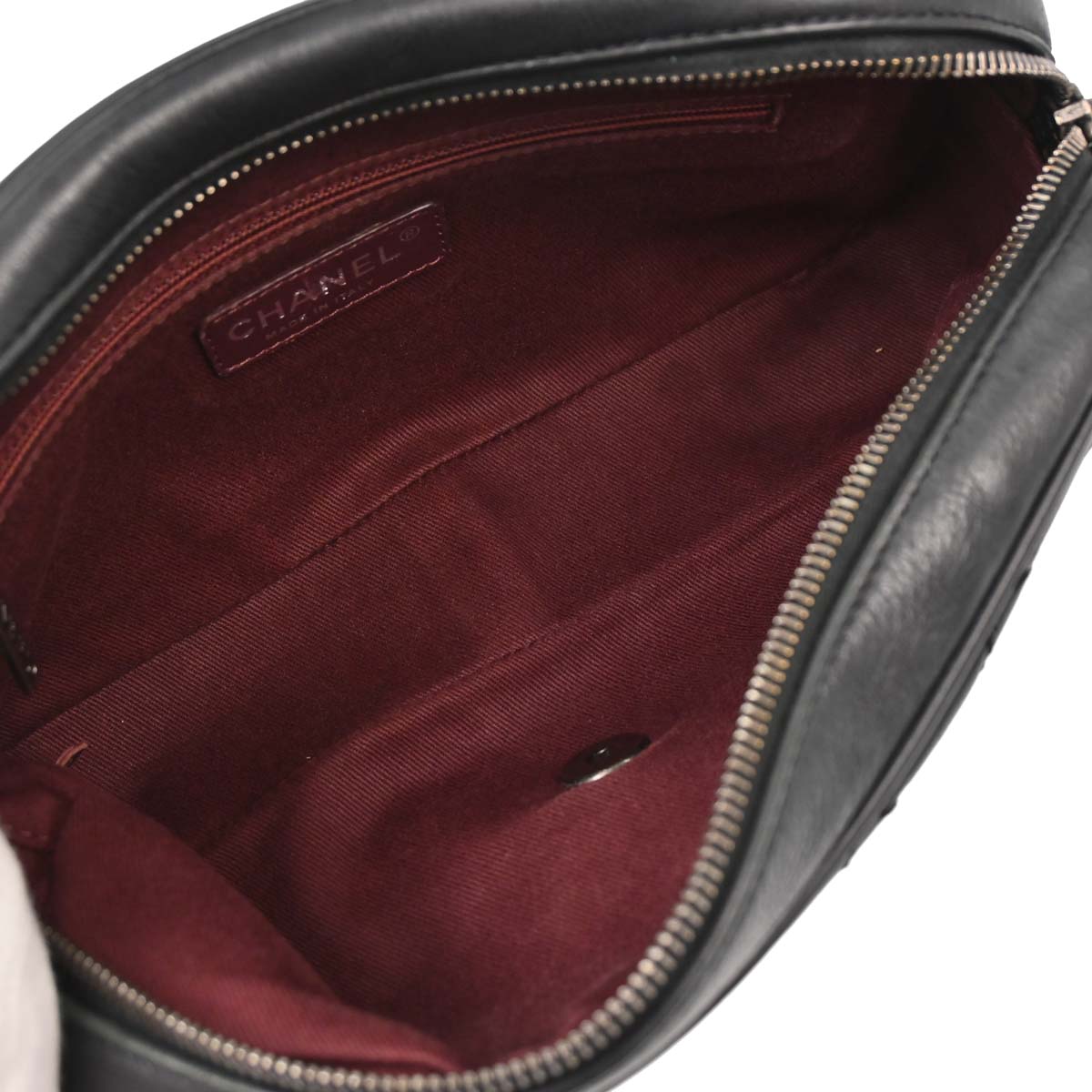 Chanel 2013-2014 Black Calfskin Coco Sporran Shoulder Bag