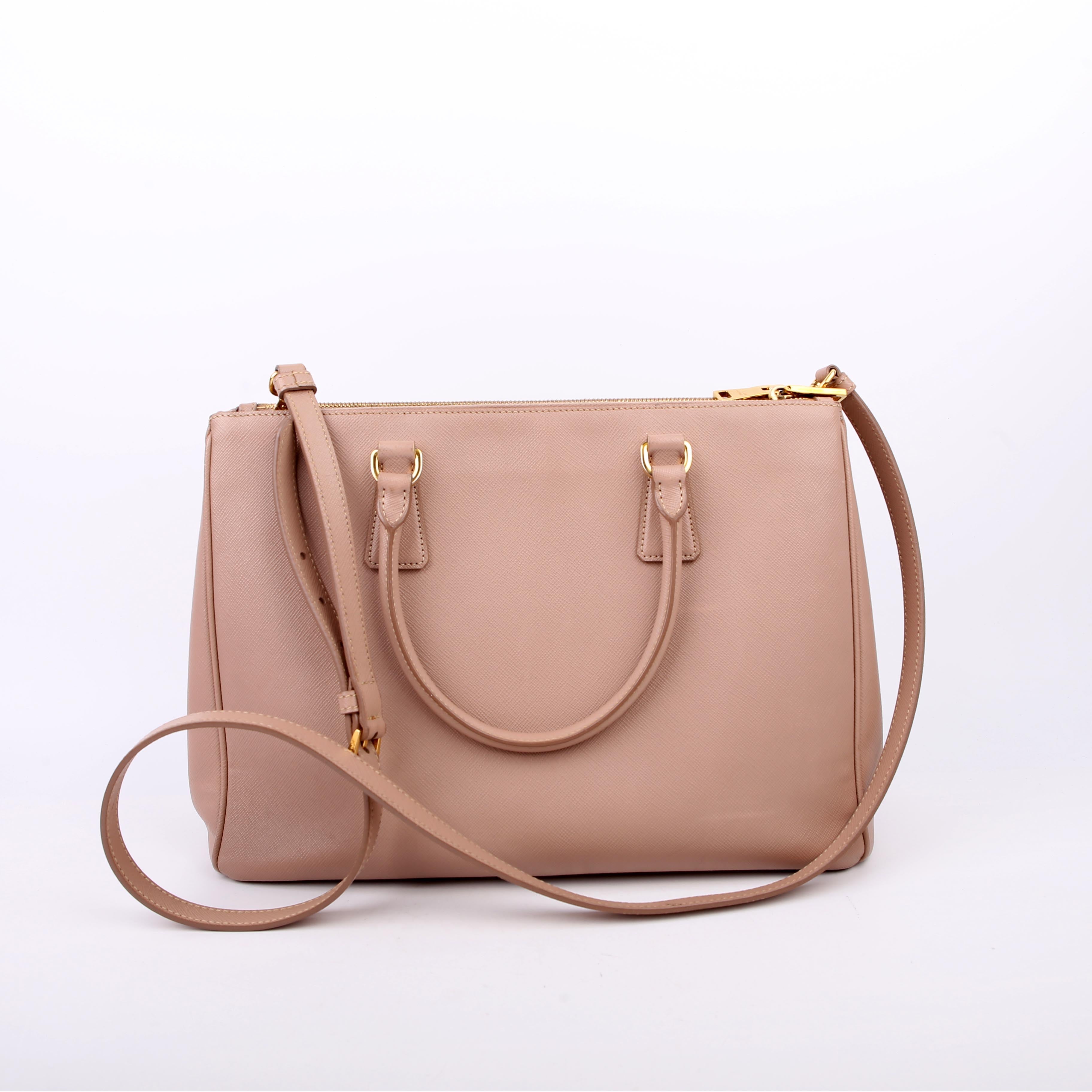 Prada Saffiano Galleria Large Nude
