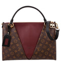 V Tote MM Monogram Black/Berry
