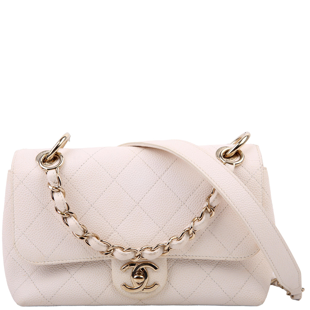 City Walk Flap Medium Caviar 29M White
