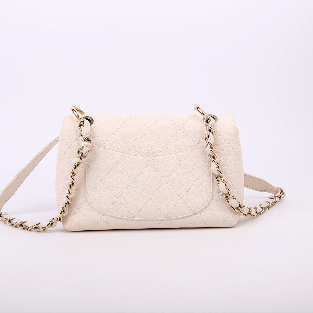 City Walk Flap Medium Caviar 29M White