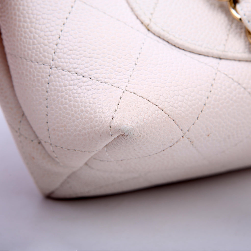 City Walk Flap Medium Caviar 29M White