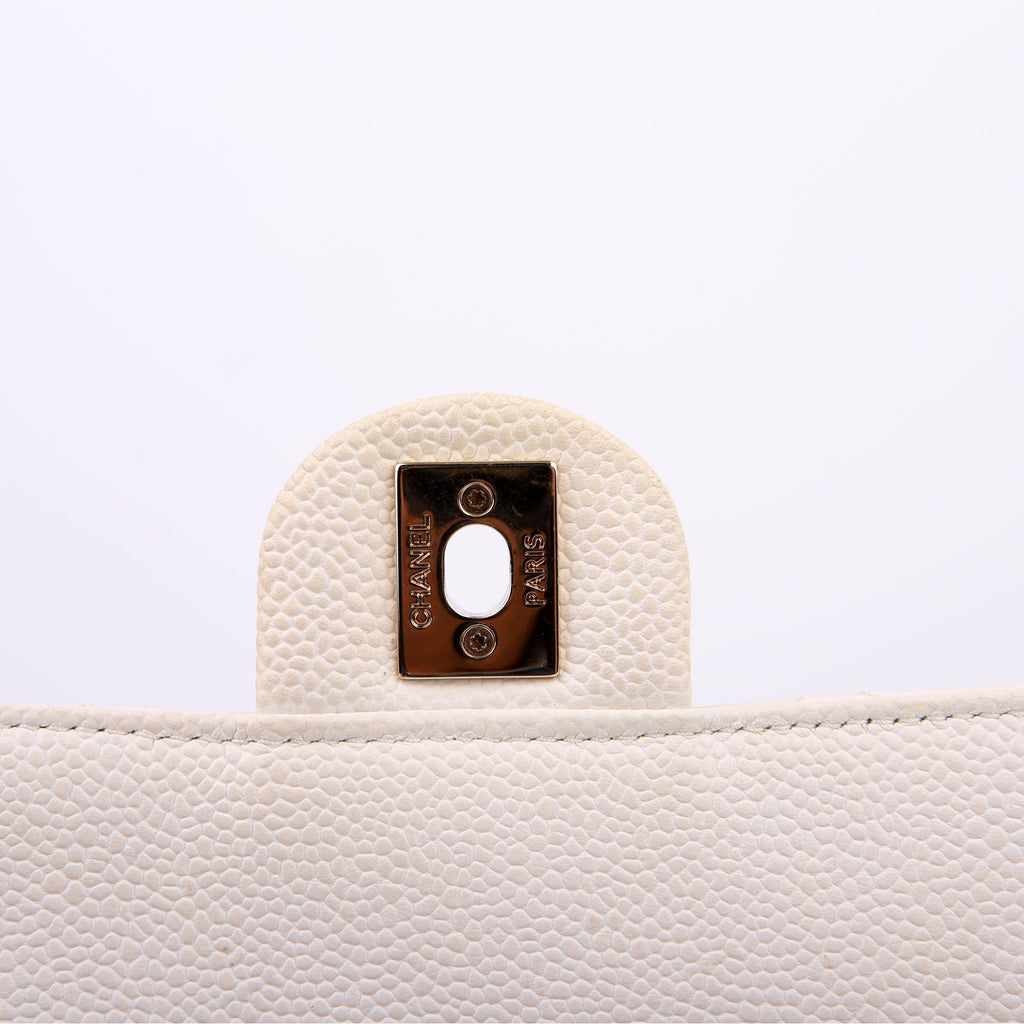 City Walk Flap Medium Caviar 29M White