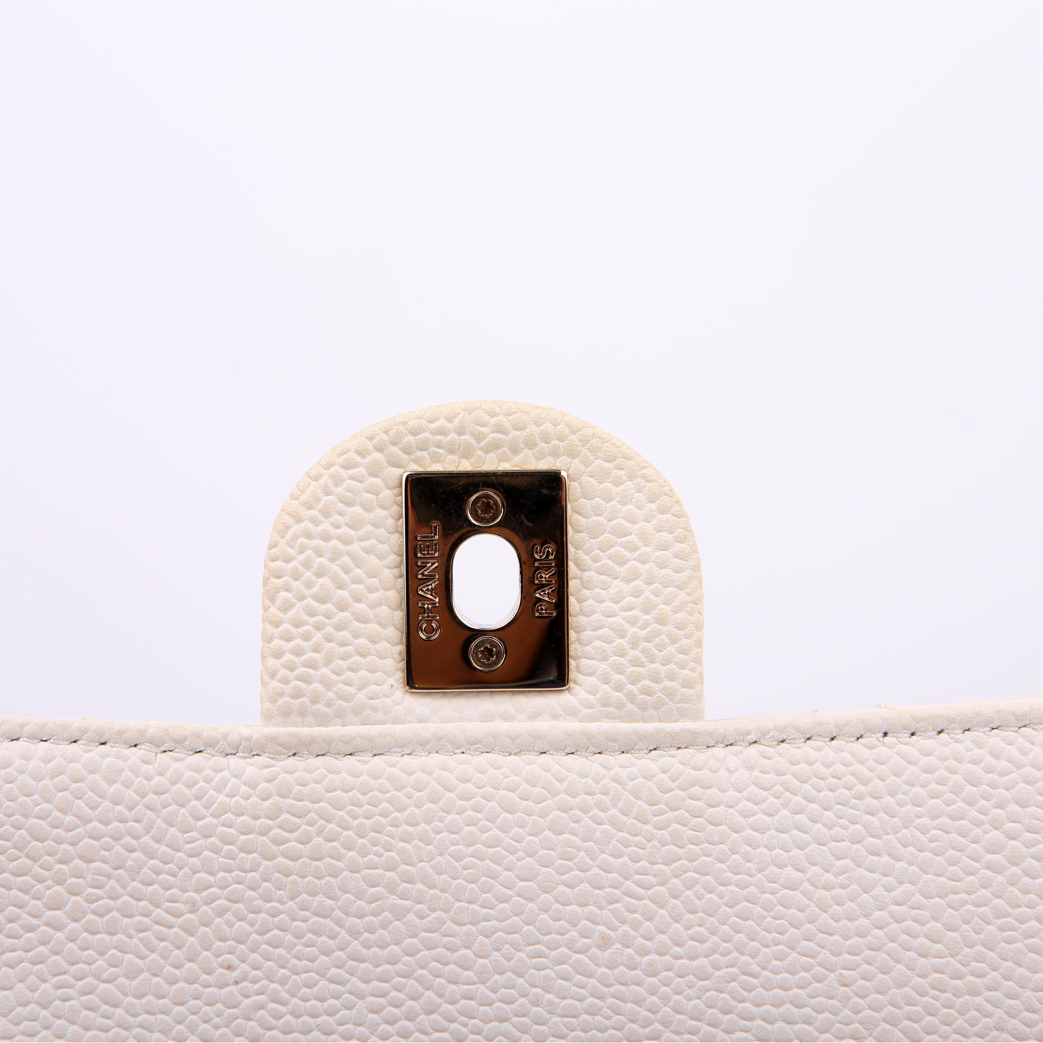 City Walk Flap Medium Caviar 29M White