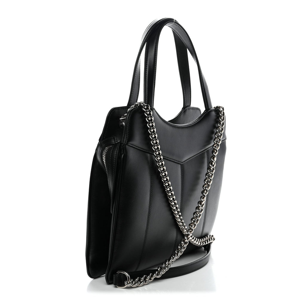 Gucci Calfskin Petite GG Small Tote Bag Black
