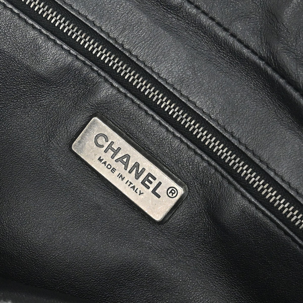 Chanel 2012-2013 Black Rabbit Fur Shoulder Bag