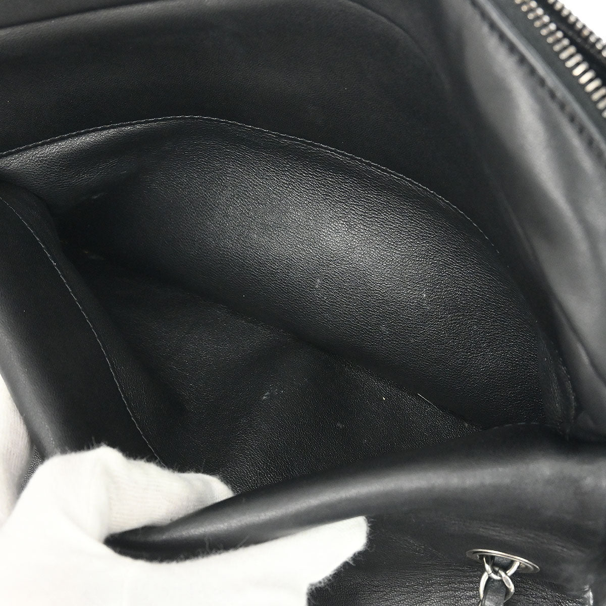 Chanel 2012-2013 Black Rabbit Fur Shoulder Bag