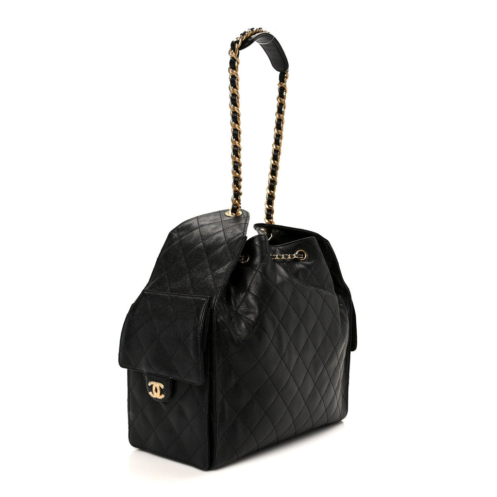 Chanel Caviar Quilted Medium Chanel 25 Handbag Black