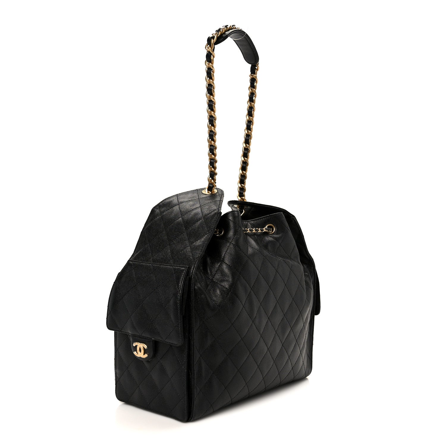 Chanel Caviar Quilted Medium Chanel 25 Handbag Black