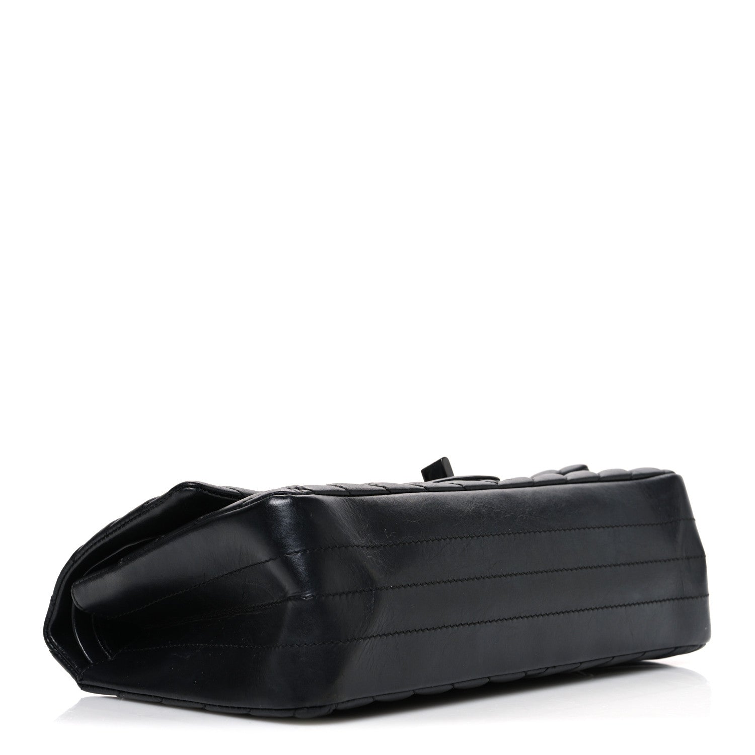 Chanel Aged Calfskin Chevron Quilted 2.55 Reissue 225 Flap So Black