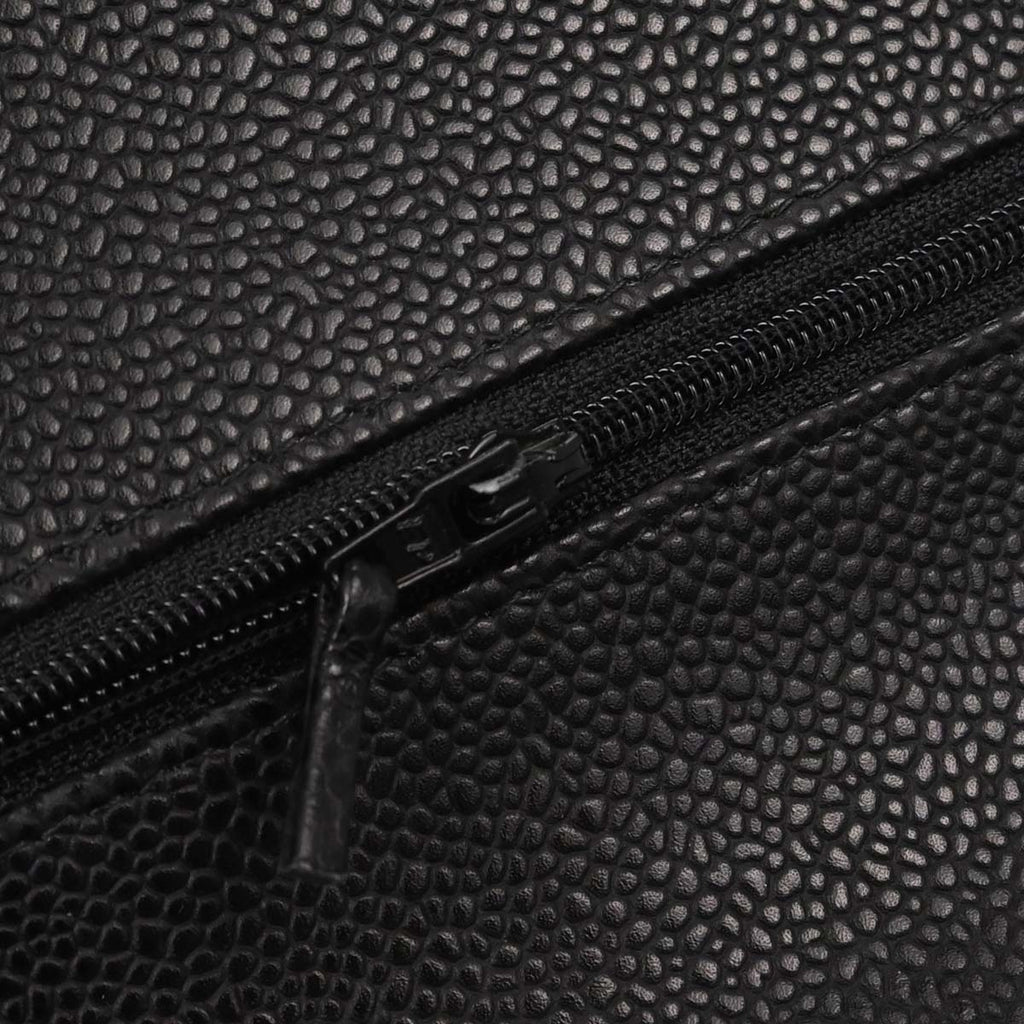 Chanel Black Caviar Skin Jumbo Classic Double Flap Shoulder Bag