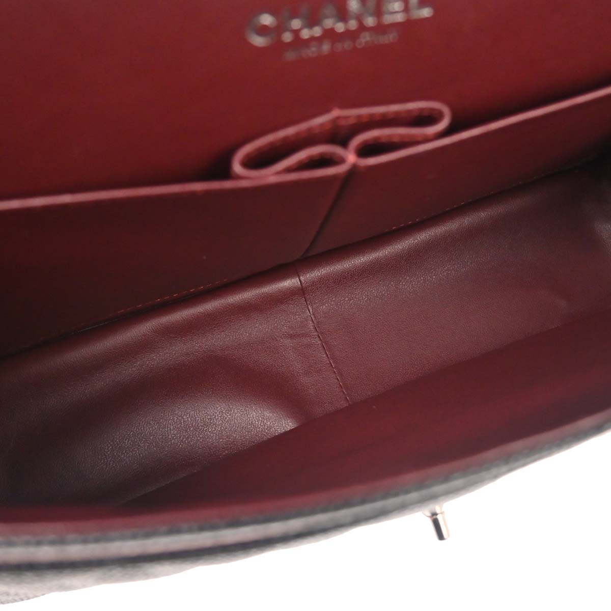 Chanel Black Caviar Skin Jumbo Classic Double Flap Shoulder Bag