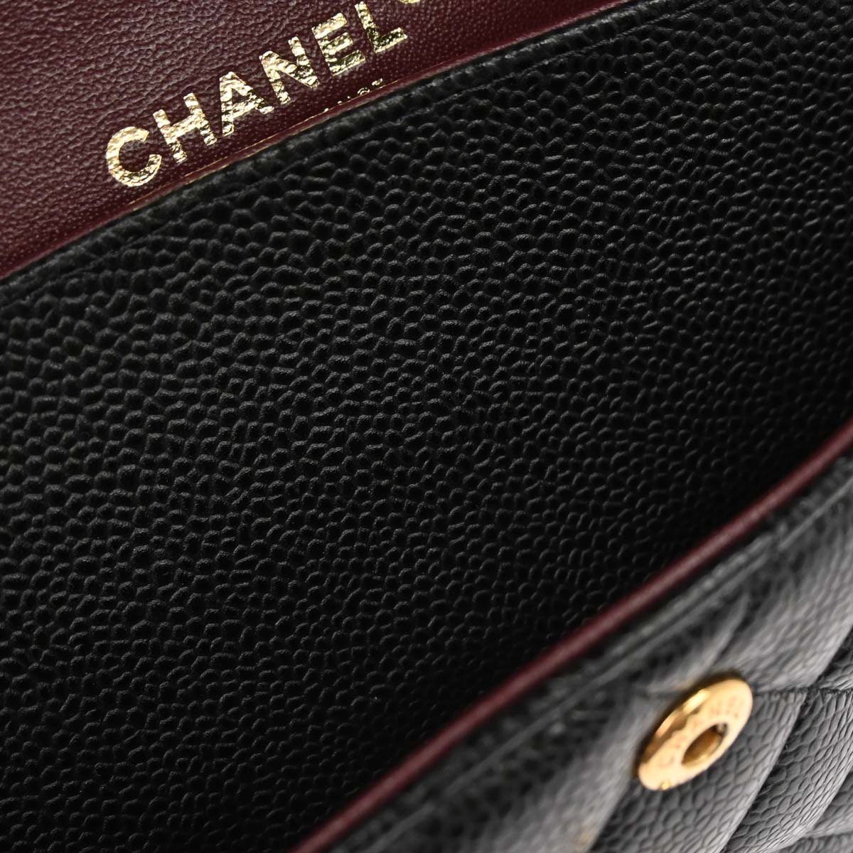 Chanel Black Caviar Skin Medium Classic Double Flap Shoulder Bag