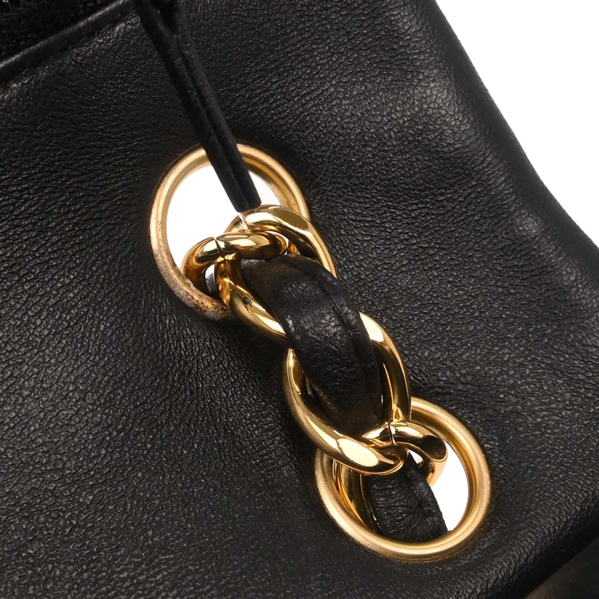 Chanel Black Lambskin Jumbo Classic Double Flap Shoulder Bag