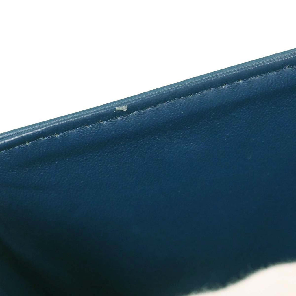 Chanel Blue Patent Leather 2.55 Double Flap Shoulder Bag