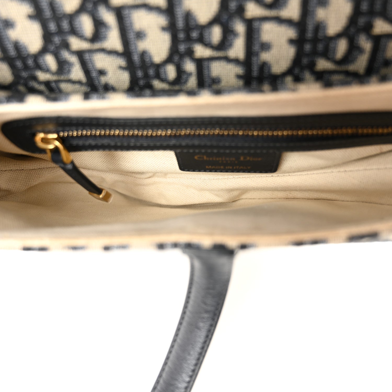Christian Dior Oblique Saddle Bag Blue
