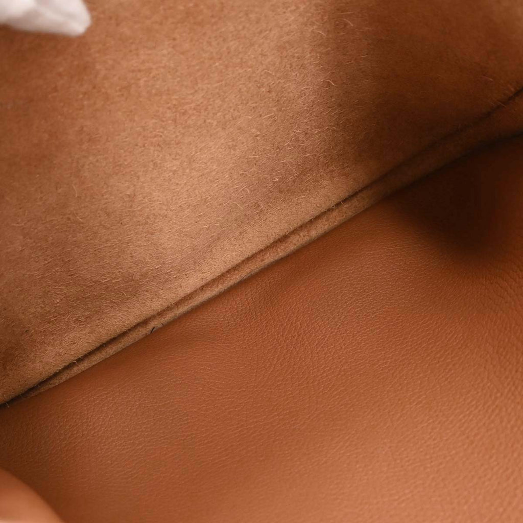 Hermes Fauve Taurillon Clemence Evelyne 3 33 GM Shoulder Bag