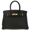 Hermes Black Togo Birkin 30 Handbag