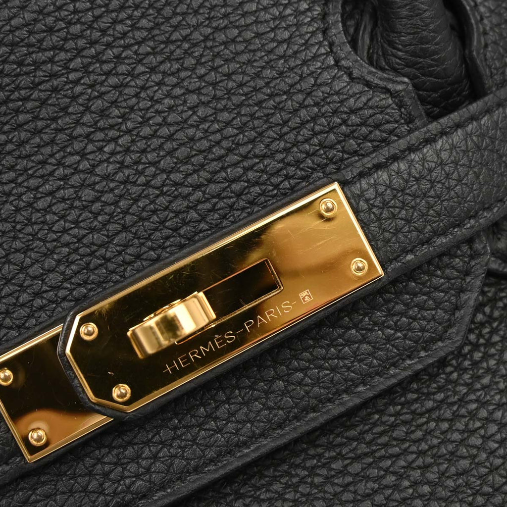 Hermes Black Togo Birkin 30 Handbag