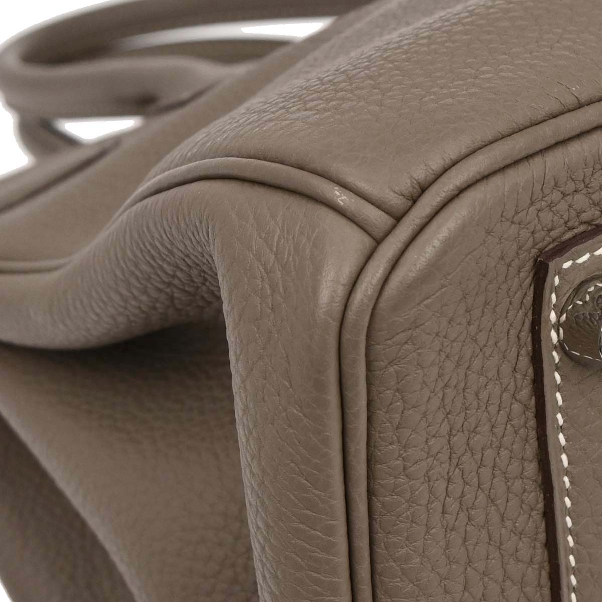 Hermes Etoupe Gray Togo Birkin 30 Handbag