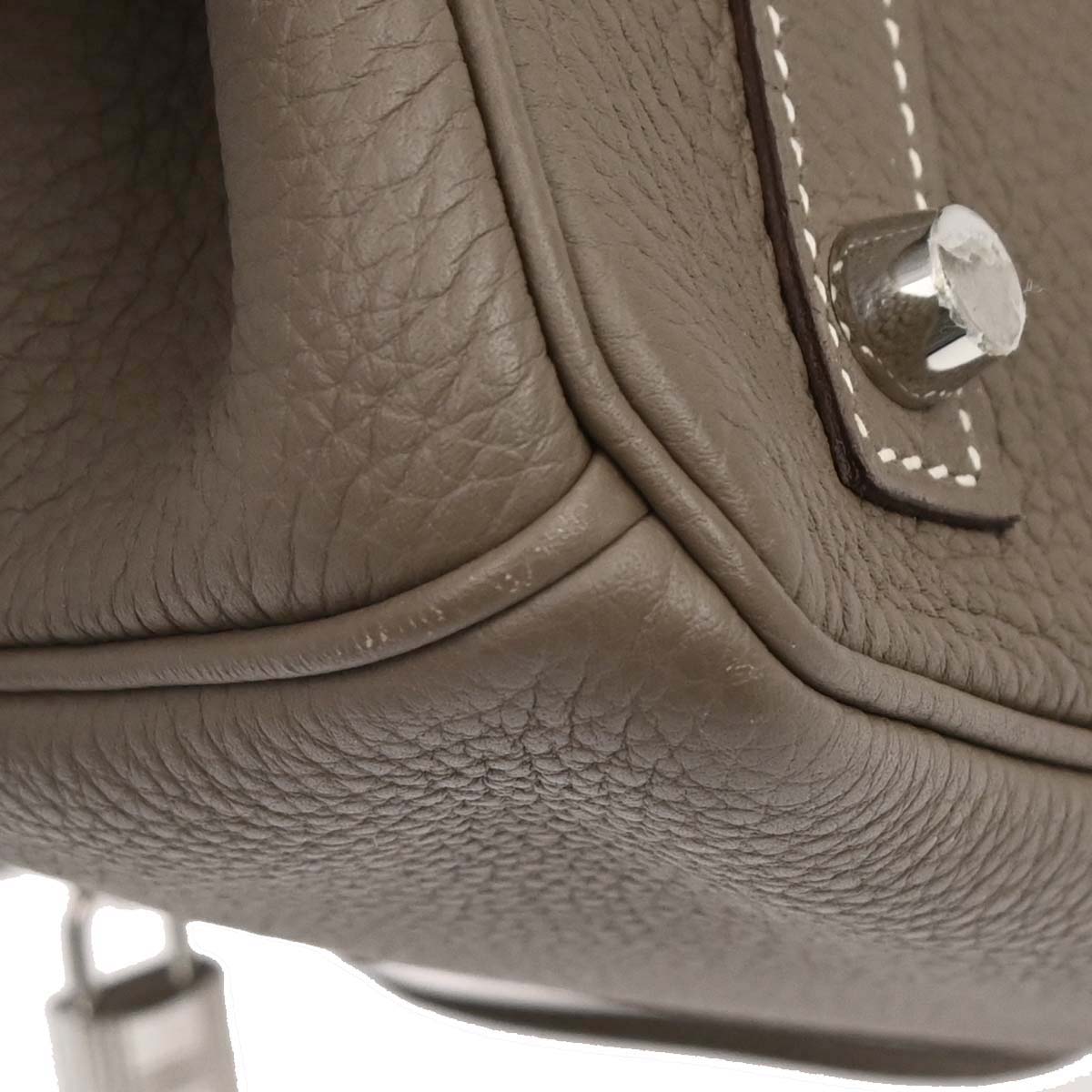 Hermes Etoupe Gray Togo Birkin 30 Handbag