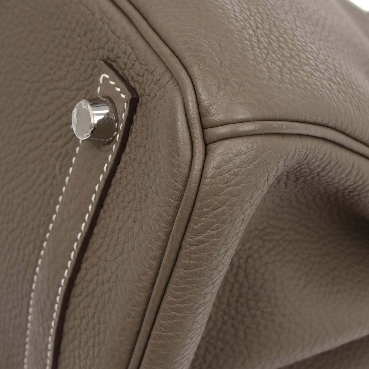 Hermes Etoupe Gray Togo Birkin 30 Handbag