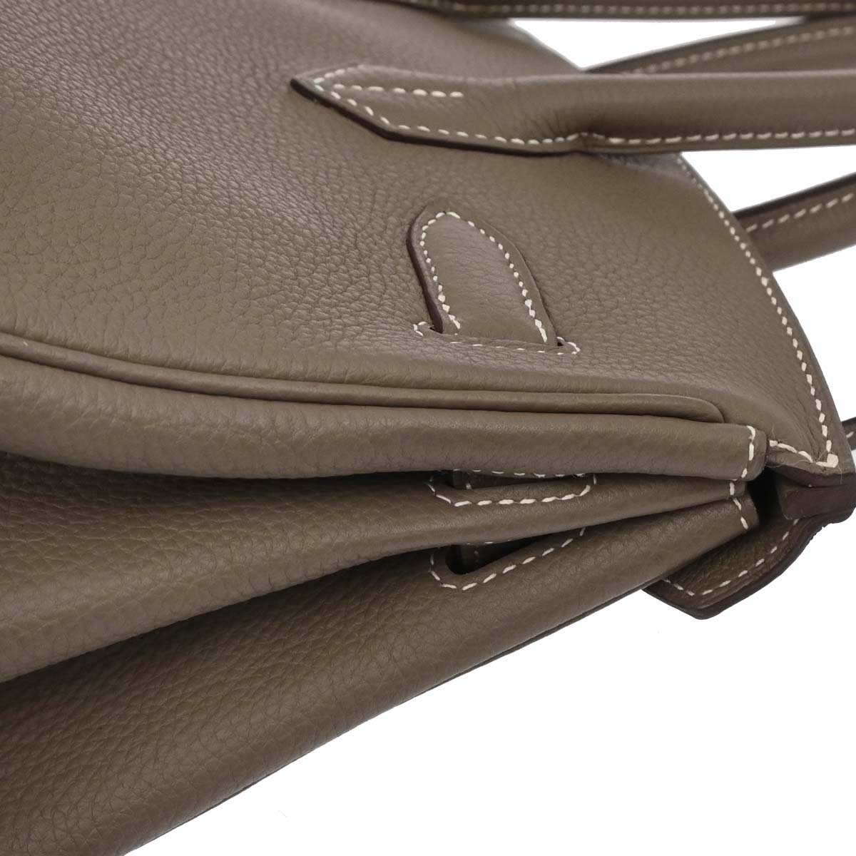 Hermes Etoupe Gray Togo Birkin 30 Handbag