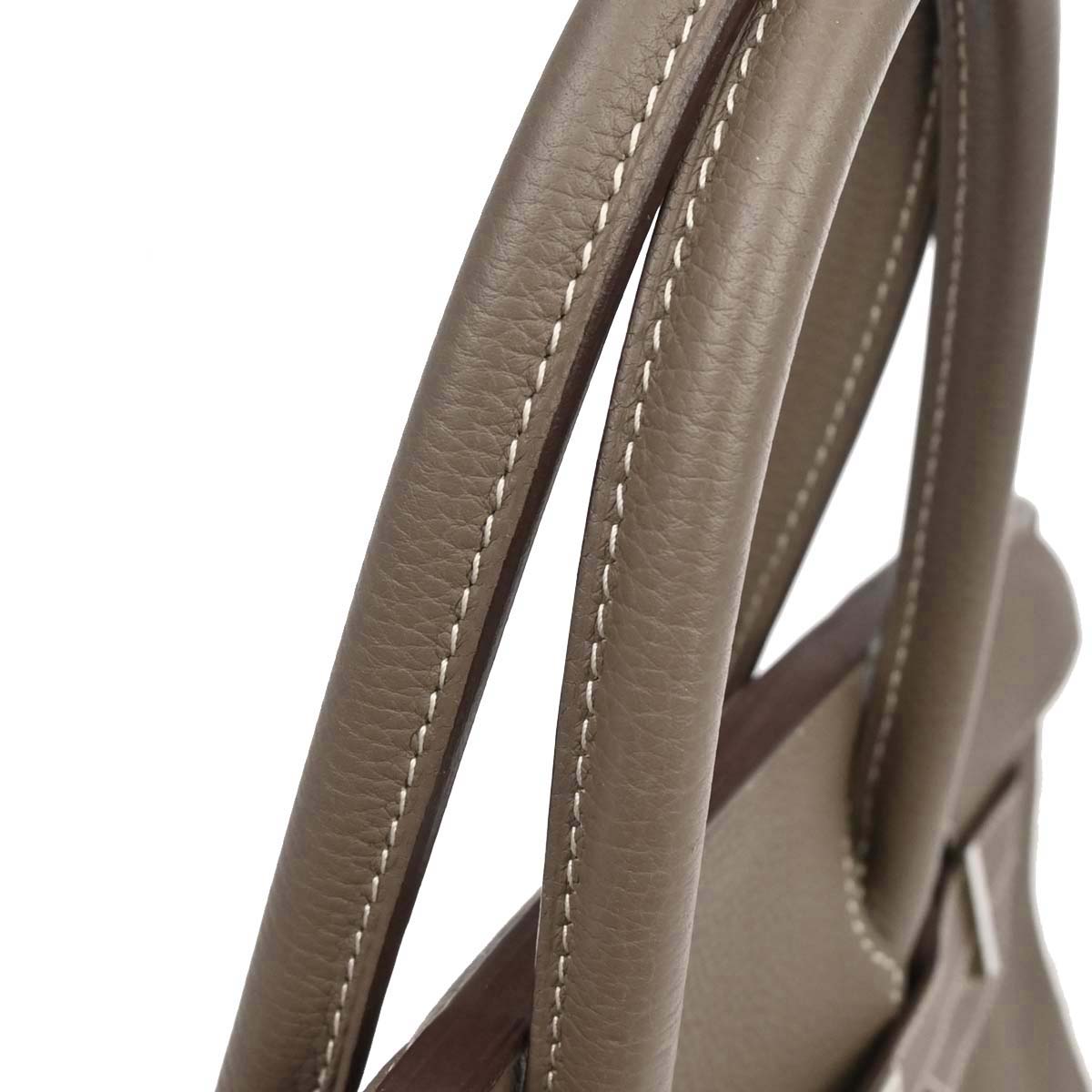 Hermes Etoupe Gray Togo Birkin 30 Handbag