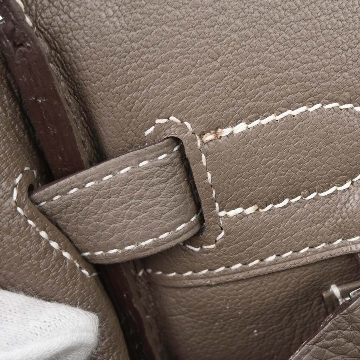 Hermes Etoupe Gray Togo Birkin 30 Handbag