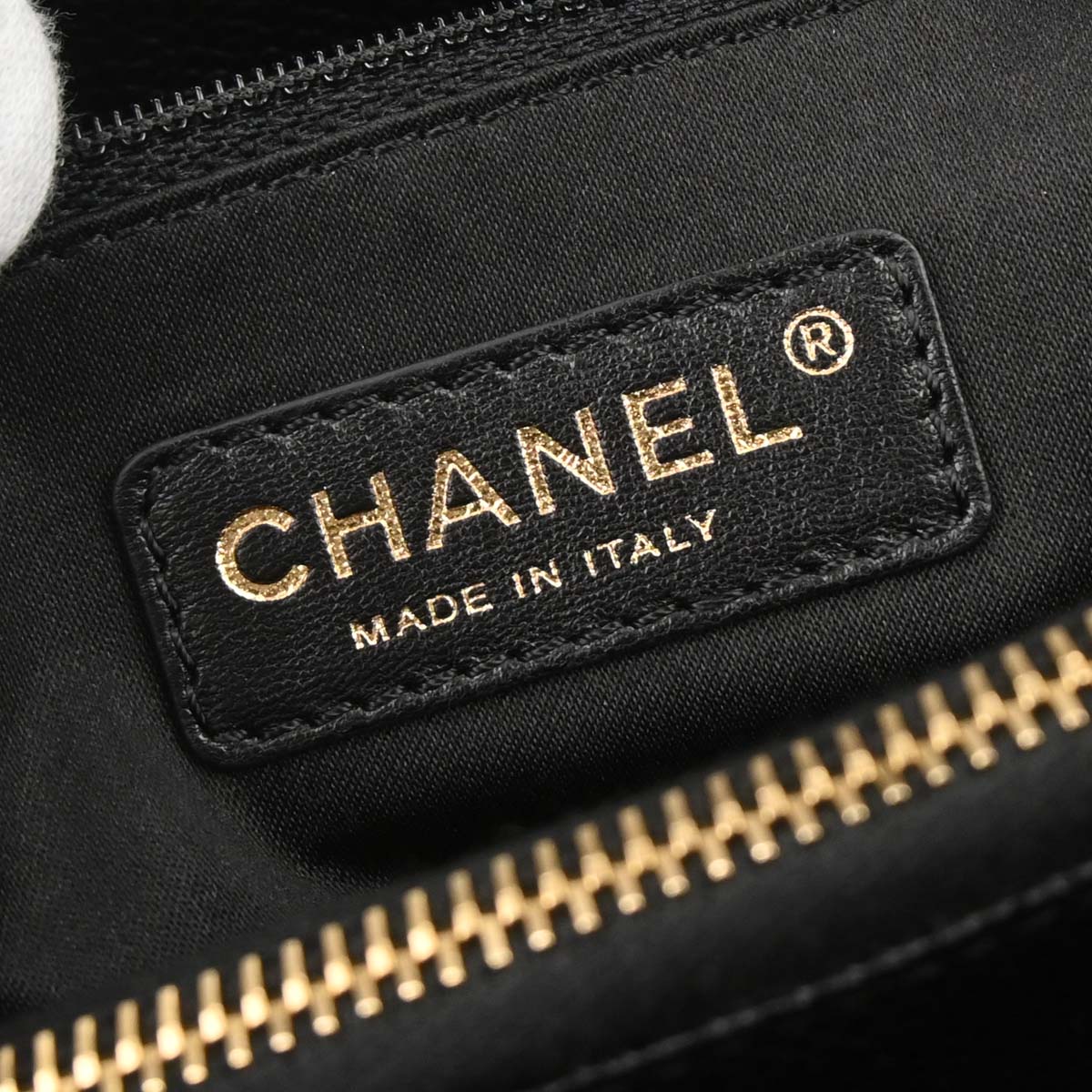 Chanel Black Caviar Skin Grand Shopping Tote GST Chain Handbag