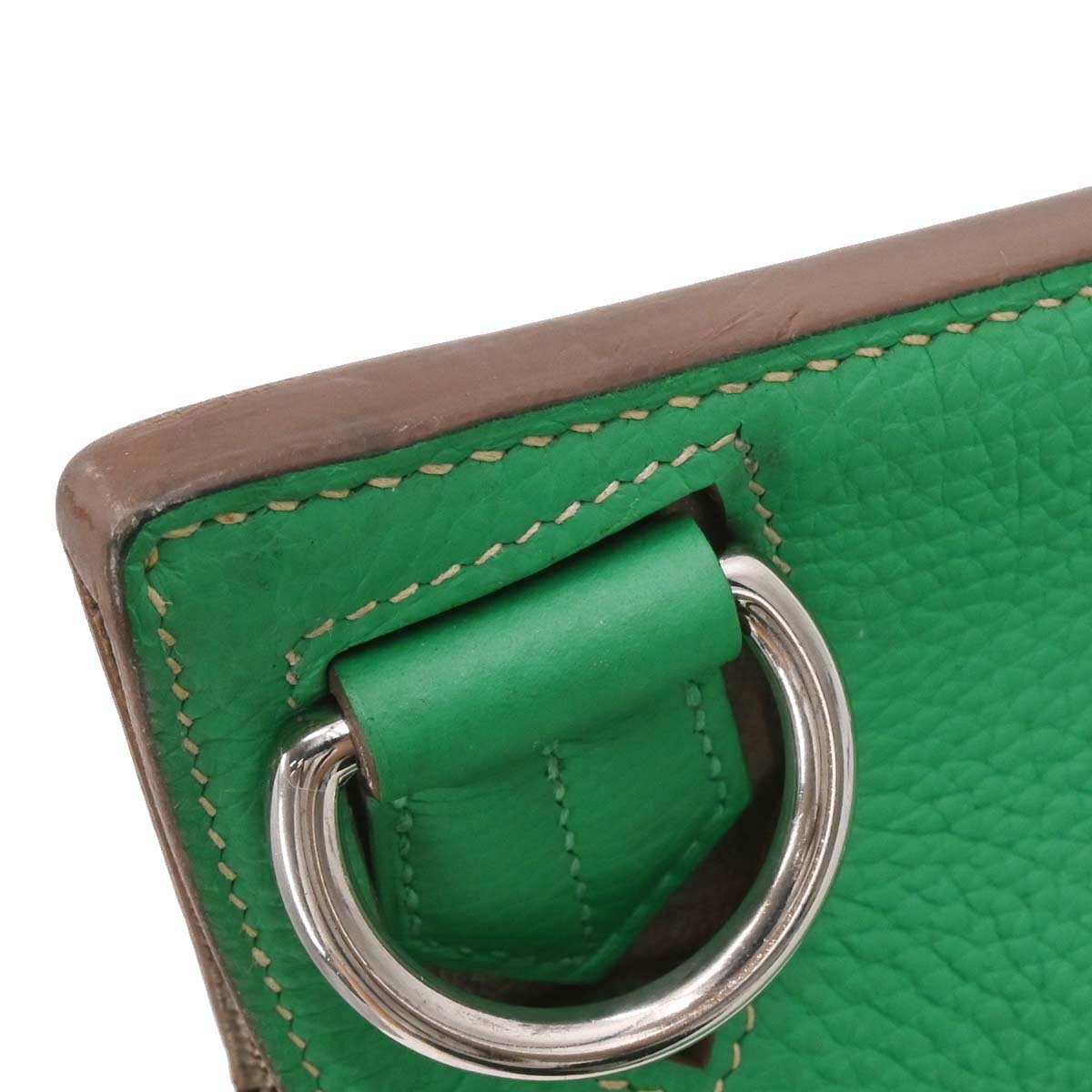 Hermes Mint Tourterelle Taurillon Clemence Jypsiere 34 Verso