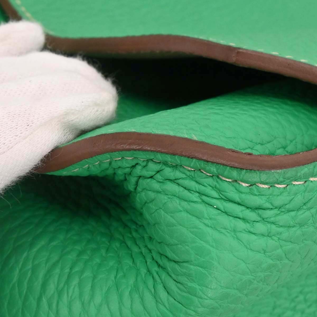 Hermes Mint Tourterelle Taurillon Clemence Jypsiere 34 Verso
