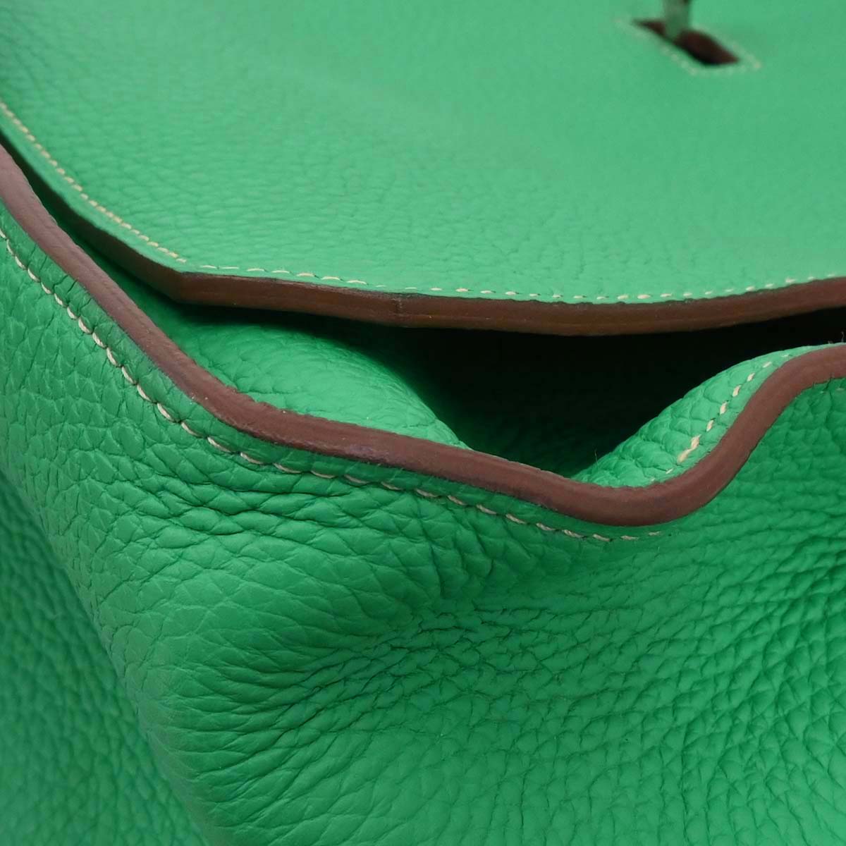 Hermes Mint Tourterelle Taurillon Clemence Jypsiere 34 Verso