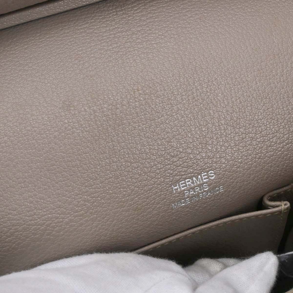 Hermes Mint Tourterelle Taurillon Clemence Jypsiere 34 Verso
