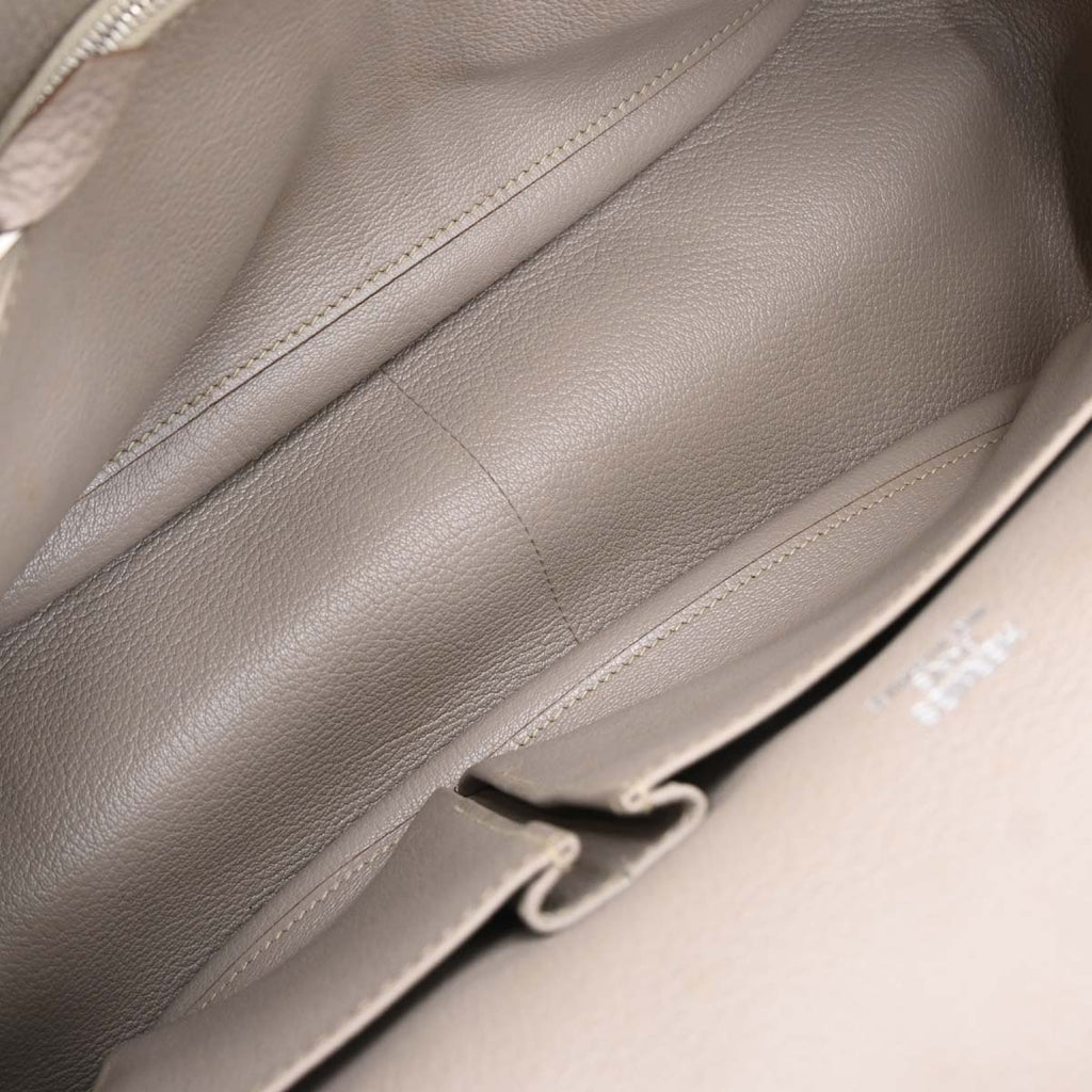 Hermes Mint Tourterelle Taurillon Clemence Jypsiere 34 Verso