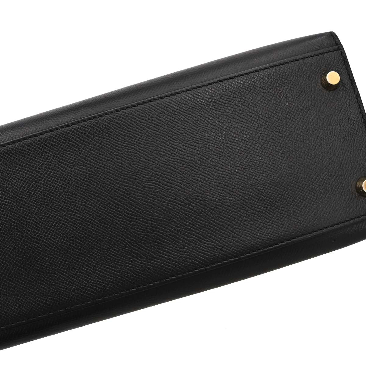 Hermes Black Epsom Kelly 32 Sellier 2way Shoulder Handbag