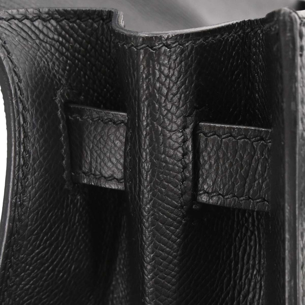 Hermes Black Epsom Kelly 32 Sellier 2way Shoulder Handbag
