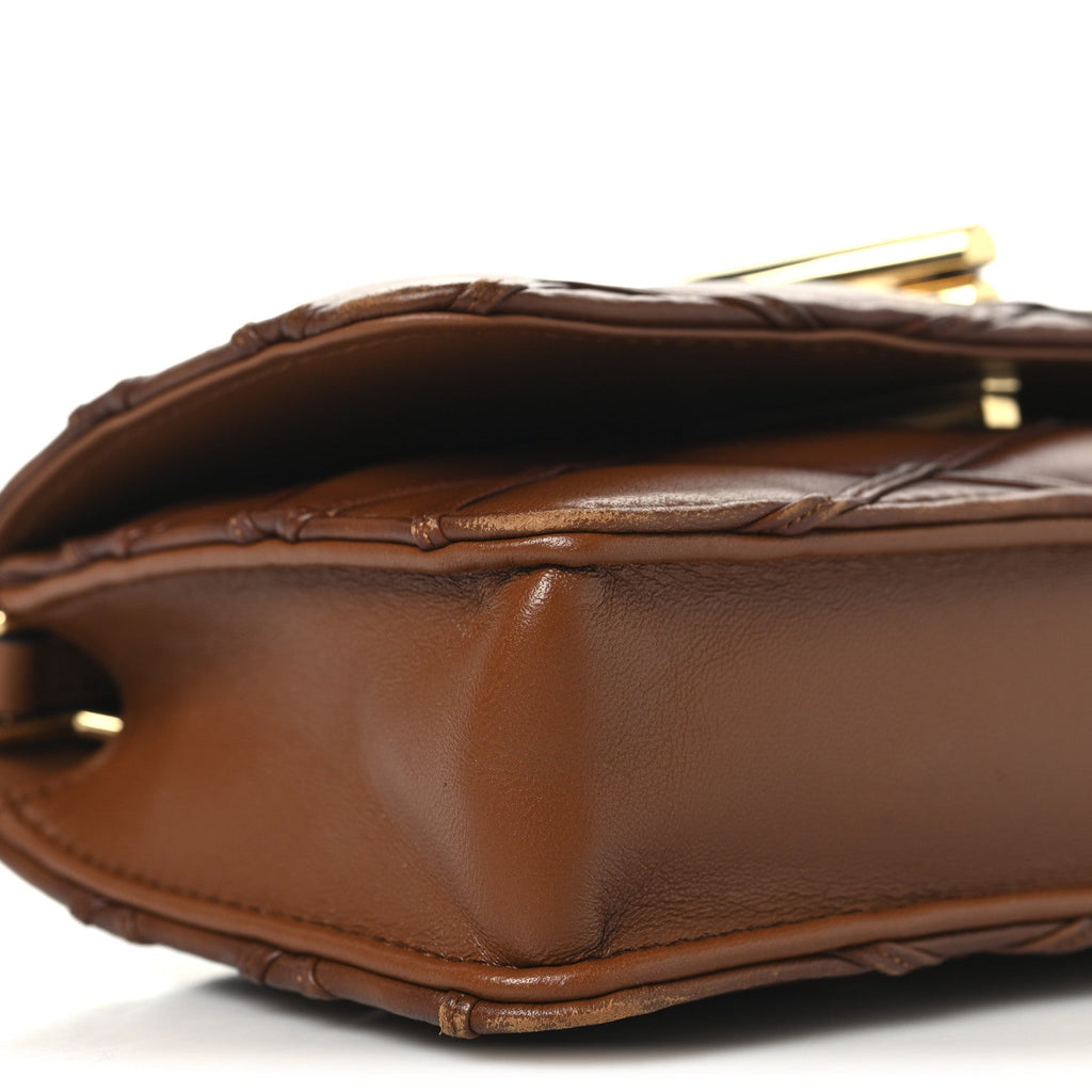 Louis Vuitton Lambskin Malletage Wallet On Chain GO-14 Tan