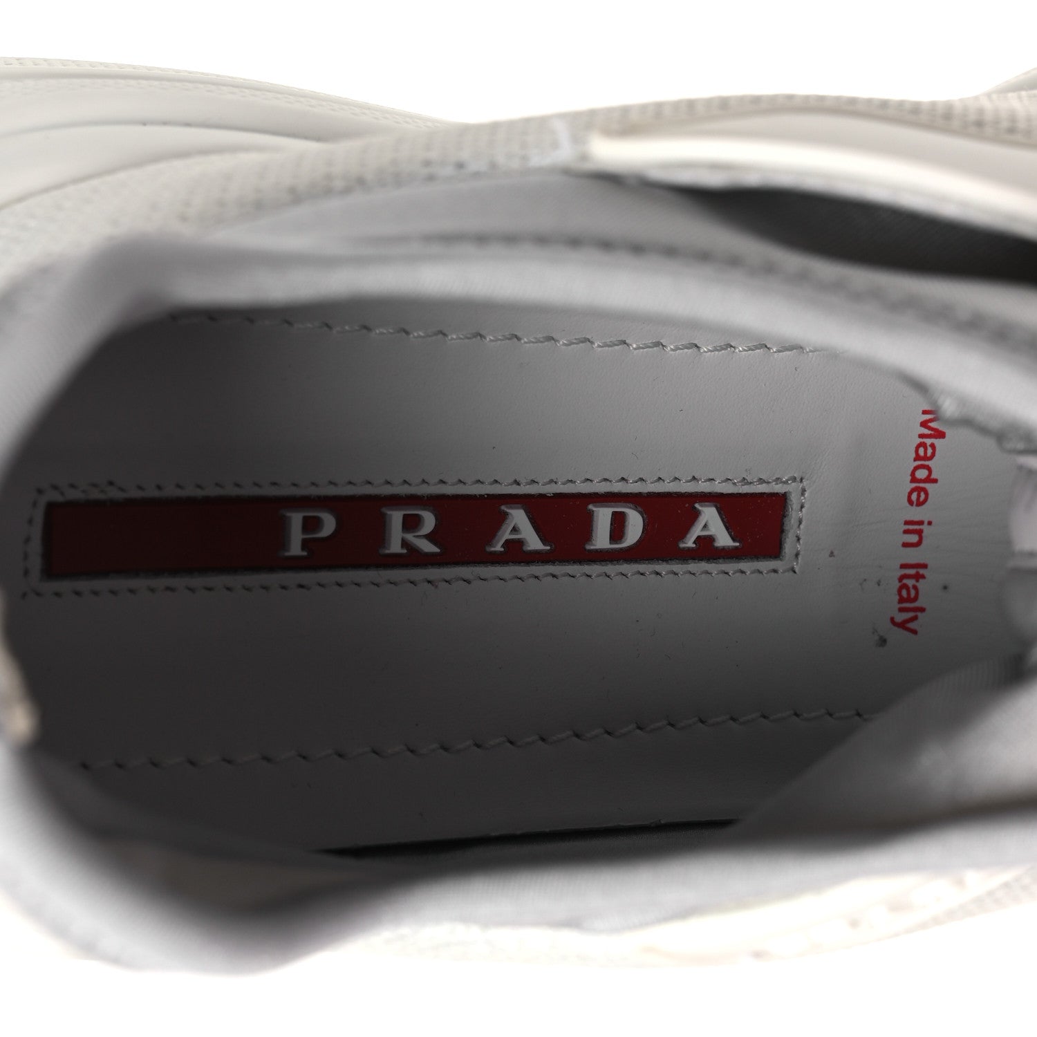 Prada Mesh Neoprene America's Cup 45mm Womens Sneakers 37.5 White Alluminio