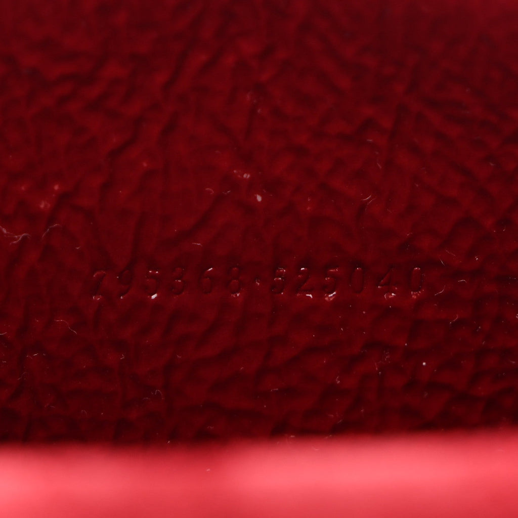 Gucci Crinkled Patent Mini Dionysus Shoulder Bag Rosso Ancora Red