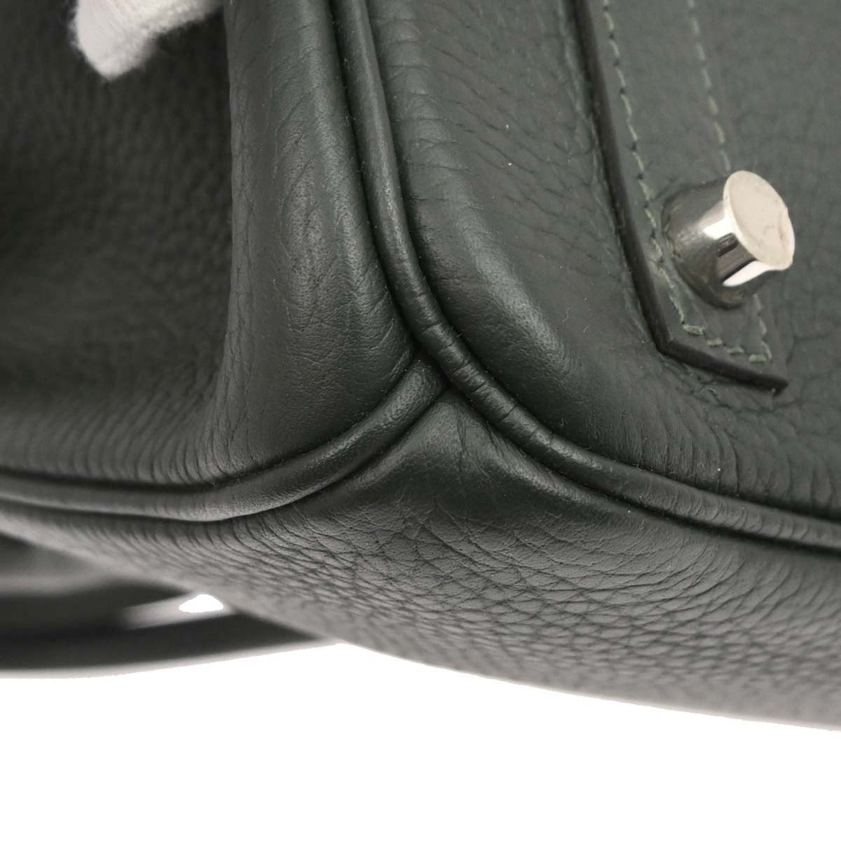 Hermes Vert Fonce Togo Birkin 30 Handbag