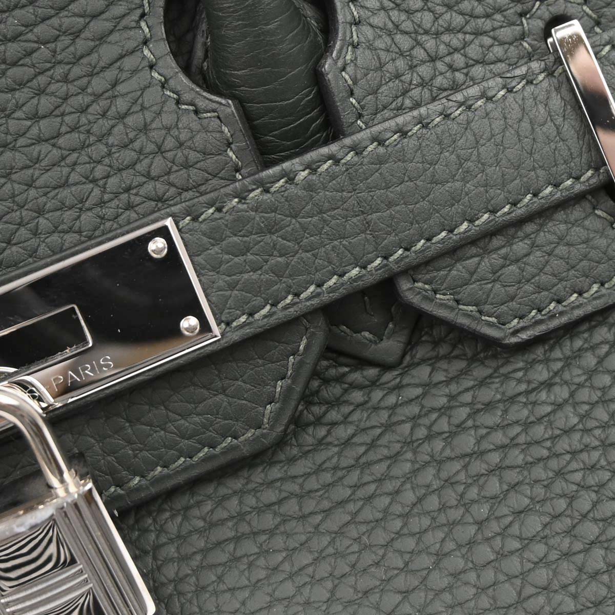 Hermes Vert Fonce Togo Birkin 30 Handbag