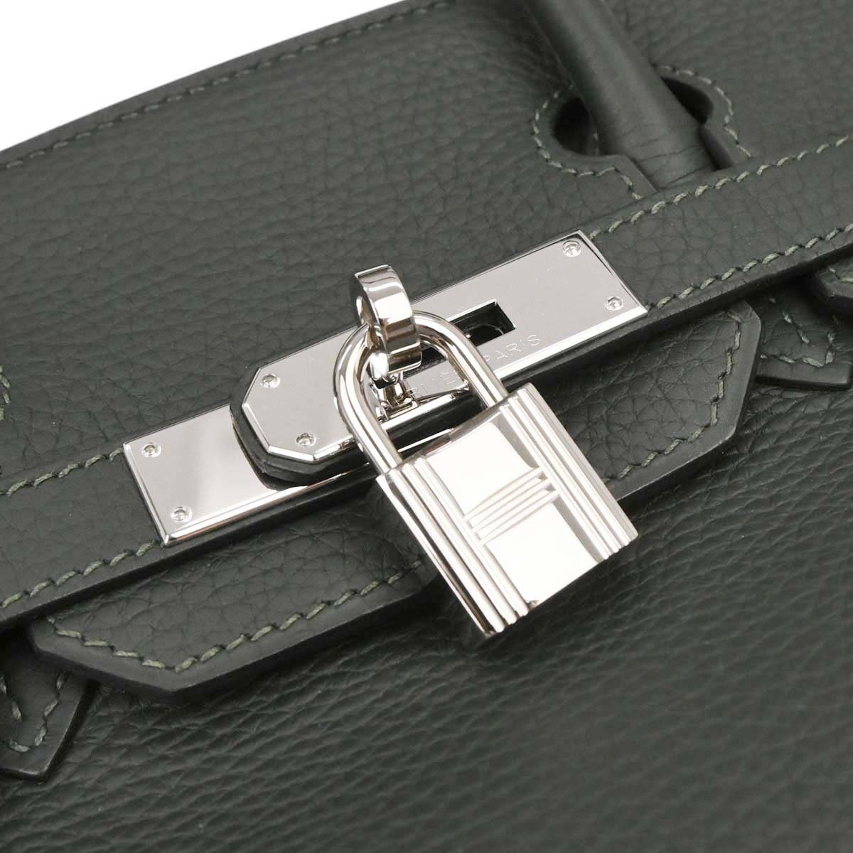 Hermes Vert Fonce Togo Birkin 30 Handbag