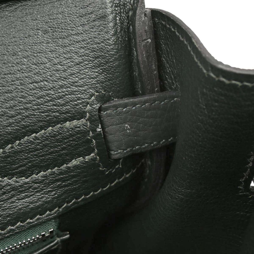 Hermes Vert Fonce Togo Birkin 30 Handbag